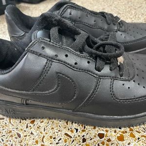 Nike Air Force 1. Black. Youth size 4.5. Never worn